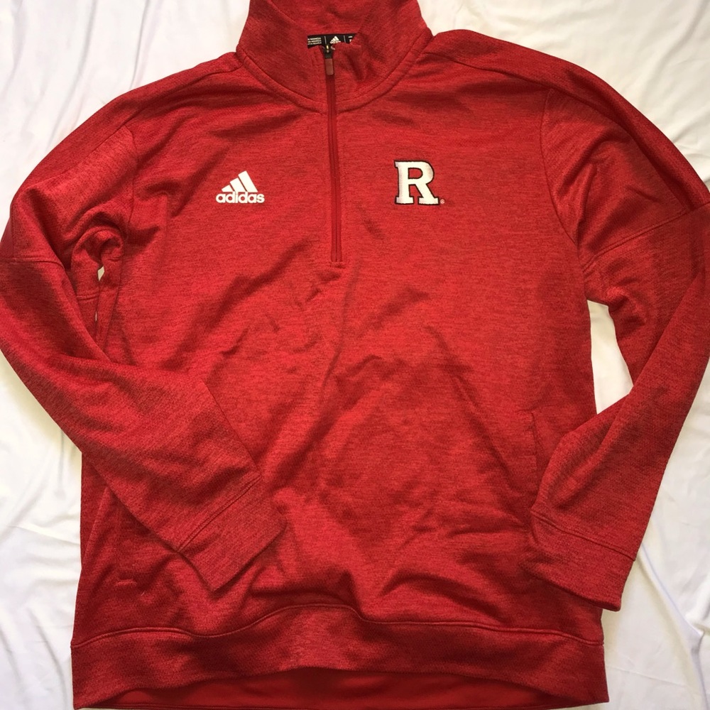COPY - Rutgers Adidas quarter zip athletic fleece